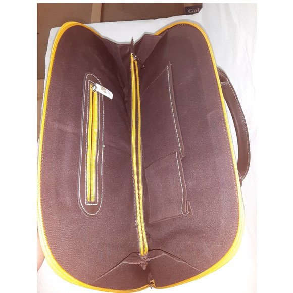 Genuine Leather Handbag Handmade Shoulder Bag Purple - Picture 4 of 4